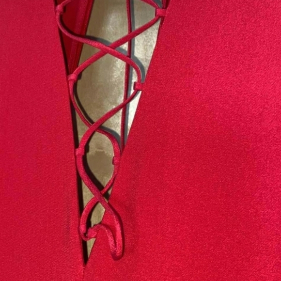 Stella Mc Cartney Paula Lace up Pleated Stretch Cr - Picture 7 of 10